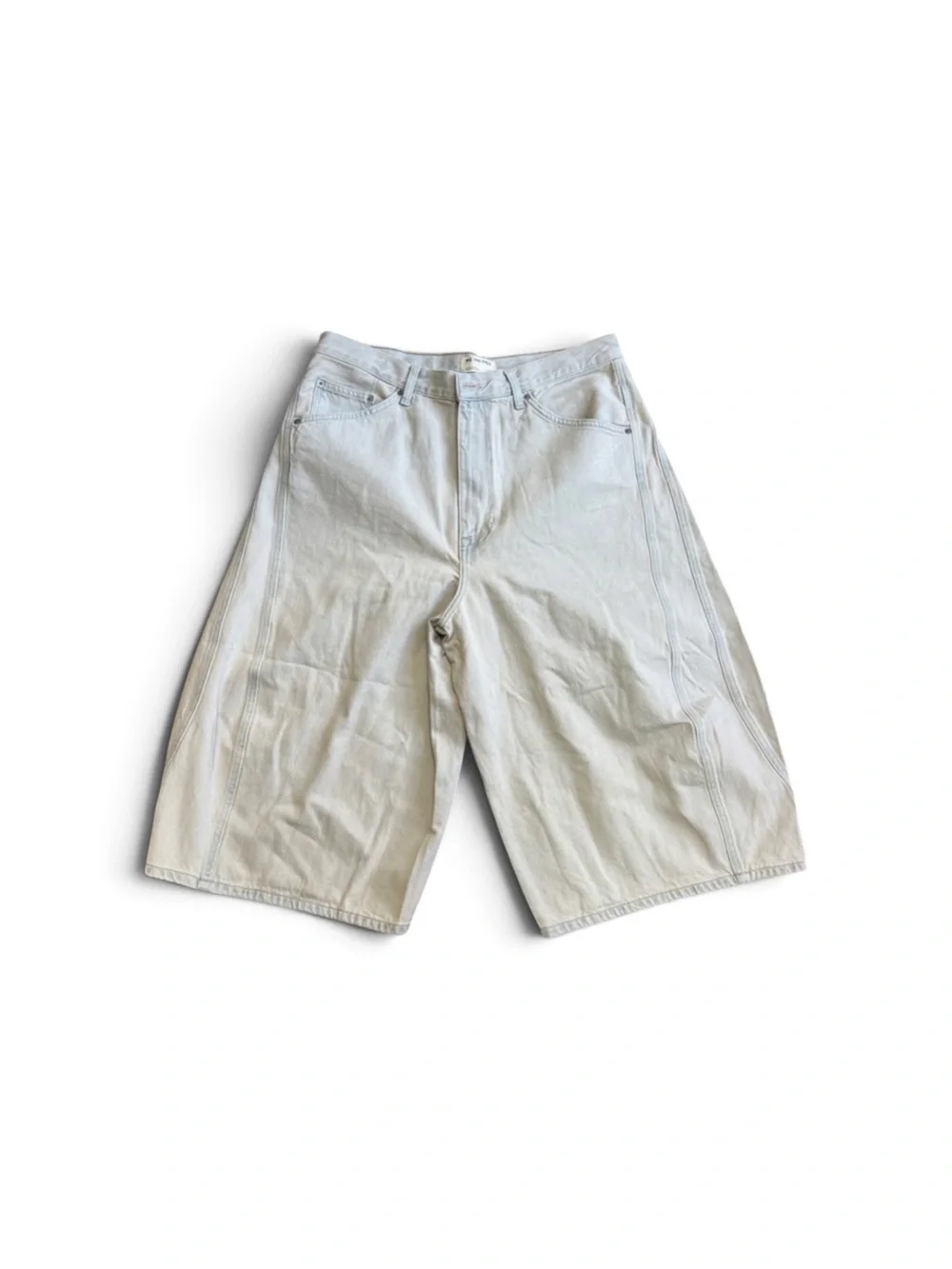 NEW Free People We The Free Lightwash Barrel Shorts Sz 32